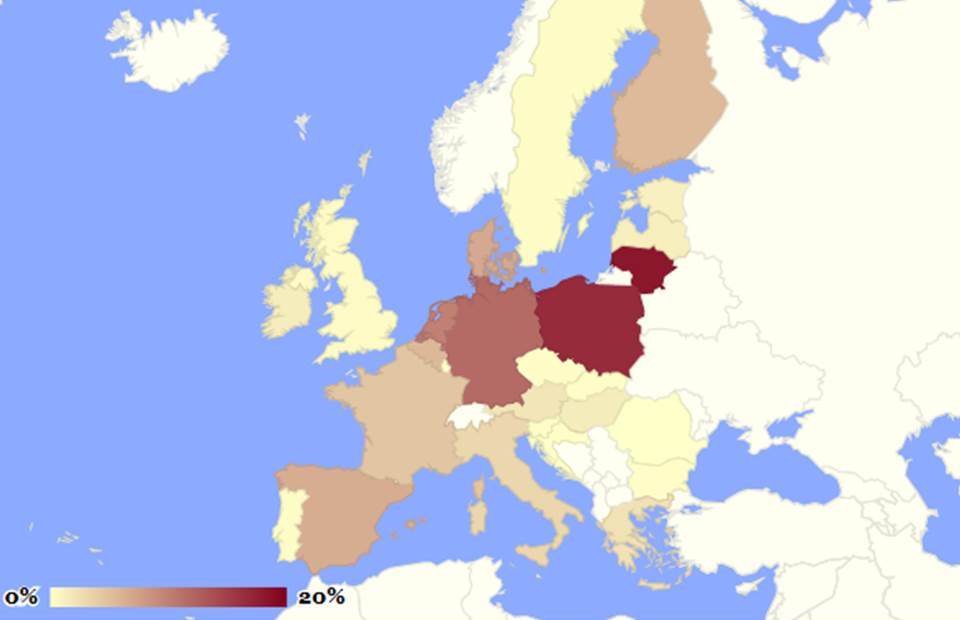 interaktywna mapa koszty embarga Rosja